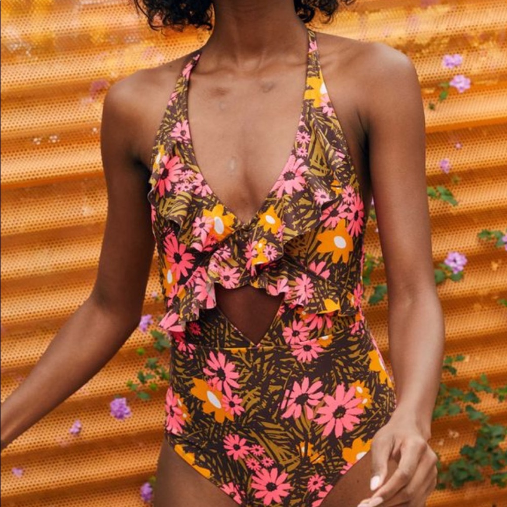Women’s one piece cut out swimsuit from aerie
